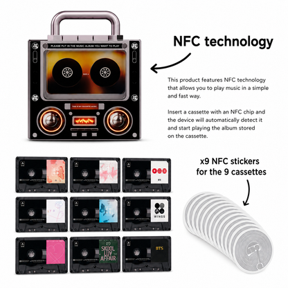 Retro Cassette NFC Music Box