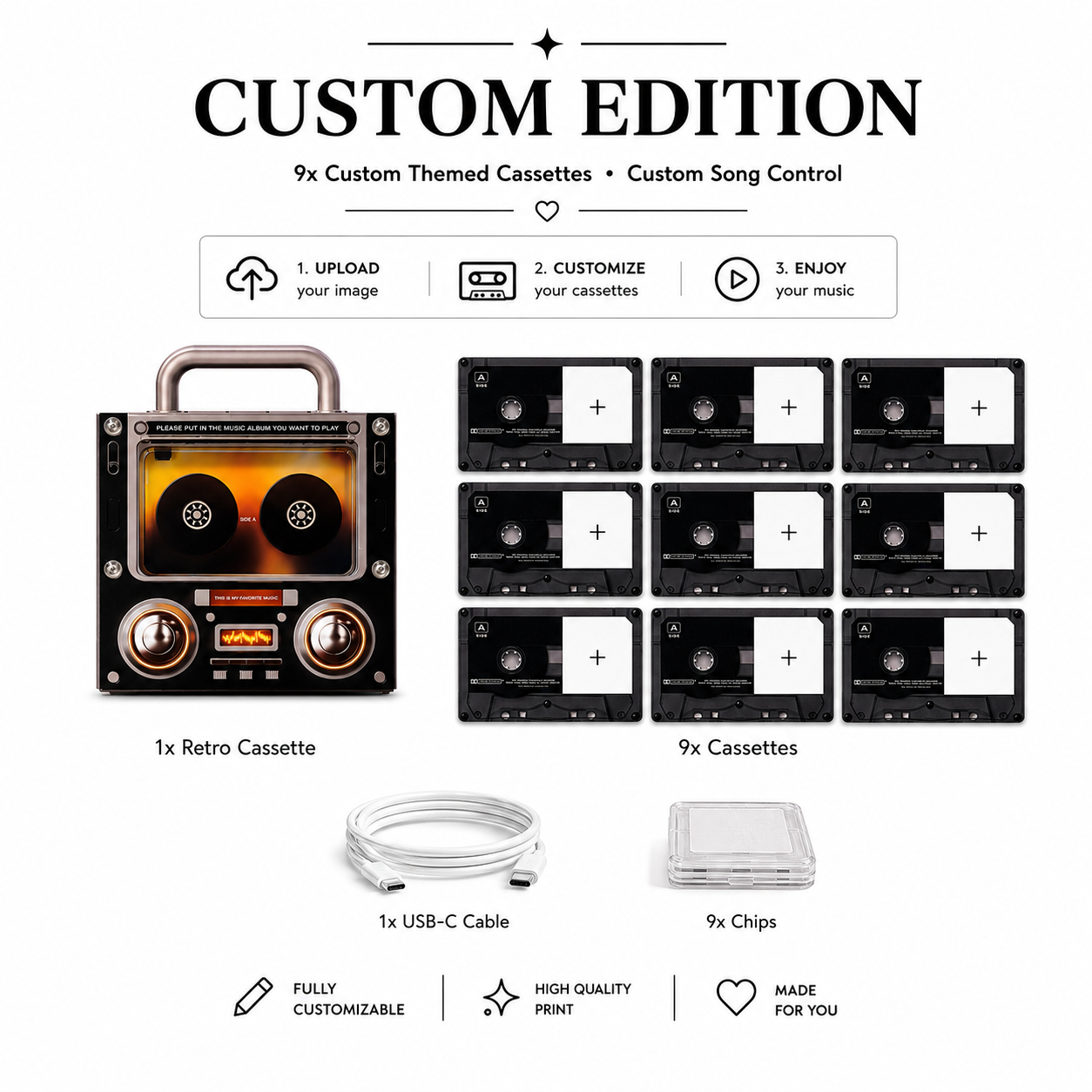 Retro Cassette NFC Music Box
